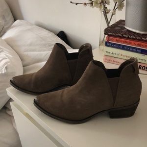 Tan booties